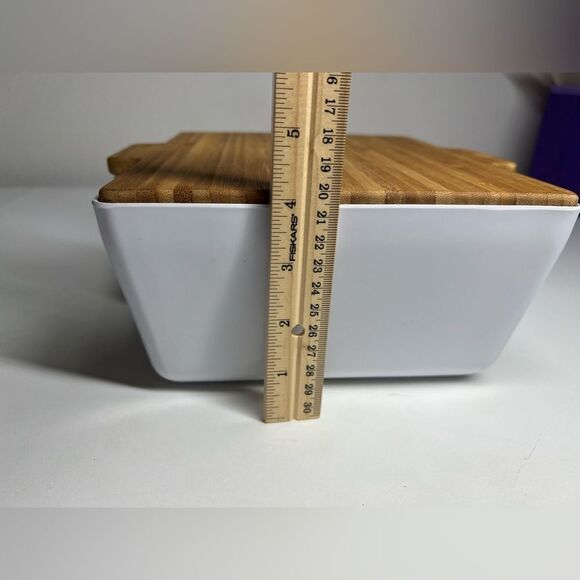 CROFTON Bread and Dip Set 3 Piece - Bowl, Dipping Tray, Bamboo Cutting Board - Picture 9 of 9